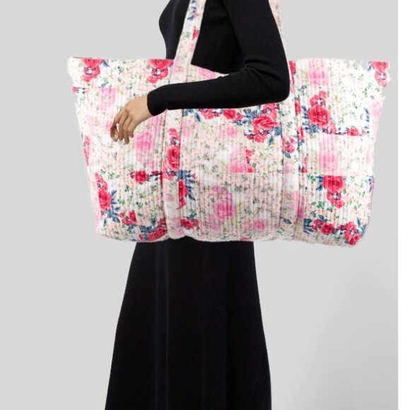 LoveShackFancy large tote bag Cyndi Roses - Picture 1 of 8